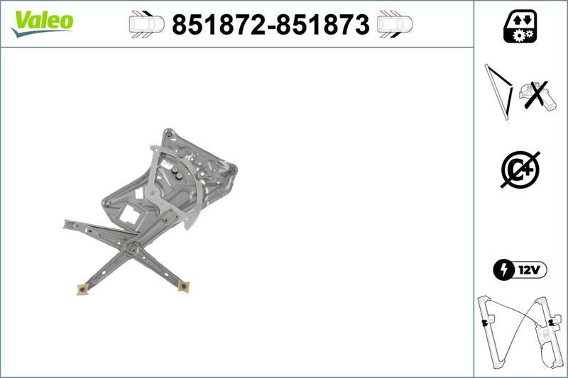 VALEO 851872 Cam Mekanizmasi Ön Sol Bmw 7 Serisi E38 94>01 Cam Mekanizmasi Binek