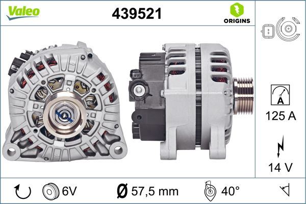 LUCAS LEA0819 Alternator 14v/120a Peugeot 307.407-Citroen C3.C4