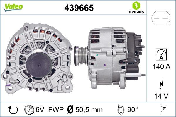 VALEO 439665 Alternatör Vw Golf 1.4tsi Tg14c027 Alternatör Binek