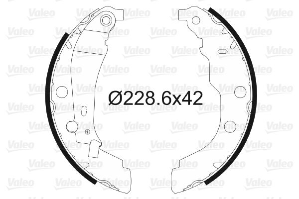 VALEO 562628 Pabuçlu Fren Balatasi P406 Pabuçlu Fren Balatasi Binek