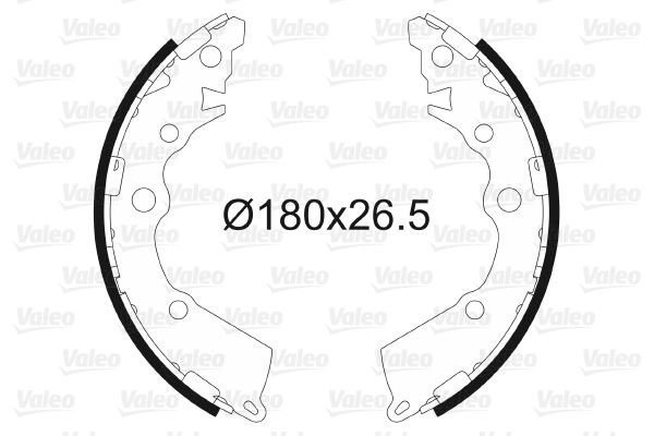 VALEO 564152 Pabuçlu Fren Balatasi Kia Picanto Pabuçlu Fren Balatasi Binek