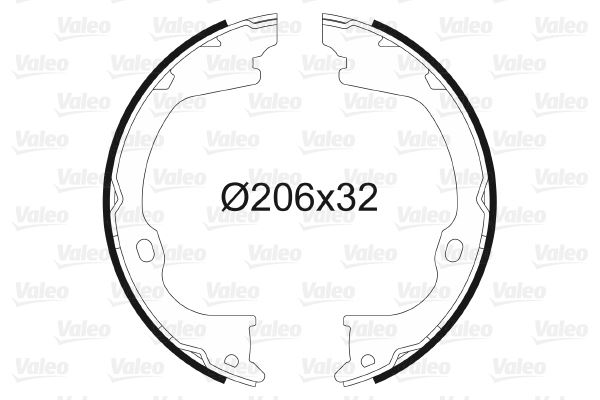 VALEO 564203 El Fren Balatasi Jeep Wrangler Iii Pabuçlu Fren Balatasi Binek