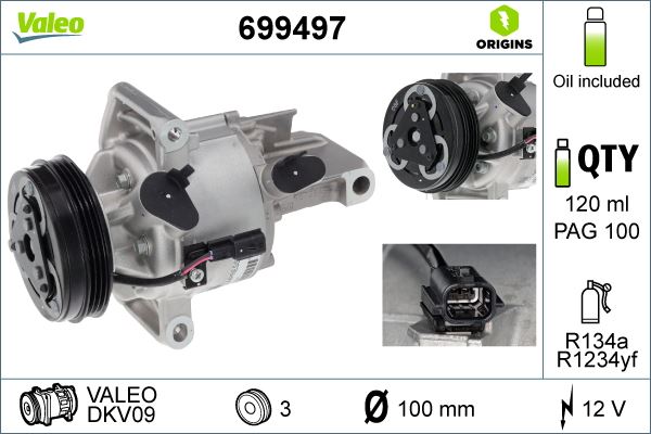 VAL-699497 Klima Kompresoru Symbol Ii 1.0 Sce B4d Nissan Micra K14