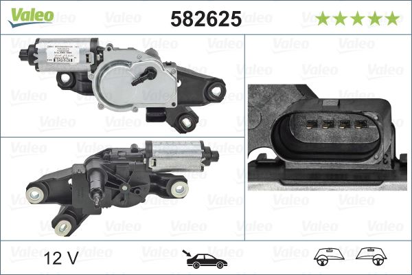 VALEO 582625 Silecek Motoru Arka Vw Scirocco Silecek Motoru Binek