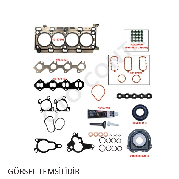 OTOCONTA 40136503 Üst Takim Conta Subap Lastikli Skc Siz Ford Transit 2.4 Dofa-D2fa-D2fb-H9fa