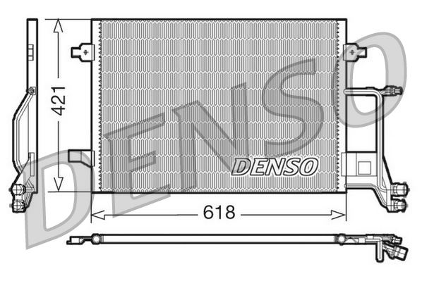DENSO DCN02013 Condenser. Air Conditioning Audi A6 4a. C4 94-97