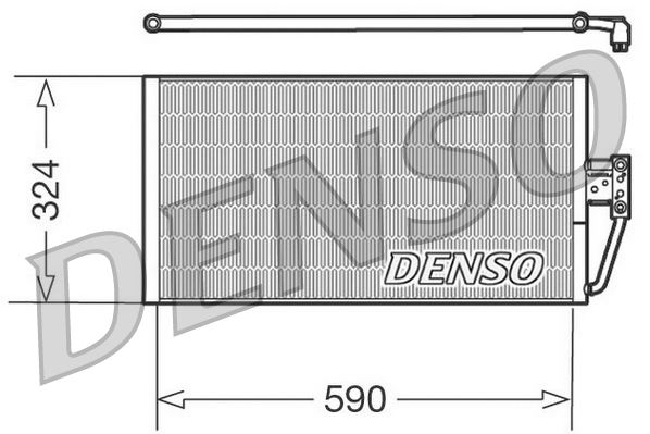 DENSO DCN05006 Condenser. Air Conditioning Bmw 5 E39 95-04