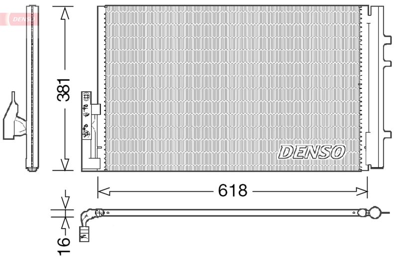 DENSO DCN05014 Klima Radyatoru Bmw F25 F26
