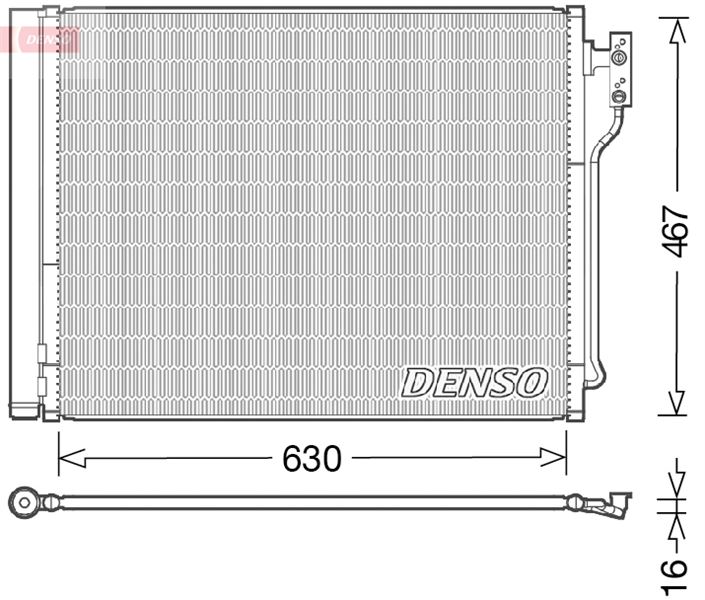 DENSO DCN05031 Klima Radyatoru Bmw F07 F10 F11 F18