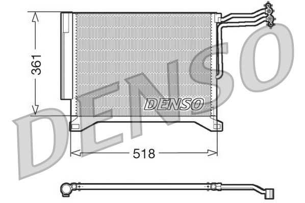 DENSO DCN05100 Condenser. Air Conditioning Mini Mini R50. R53 01-06