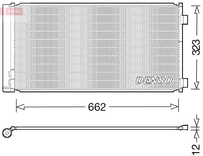 DENSO DCN05103 Condenser. Air Conditioning Mini Mini R56 06-13