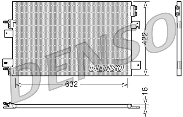 DENSO DCN06007 Condenser. Air Conditioning Chrysler Sebring 06-10