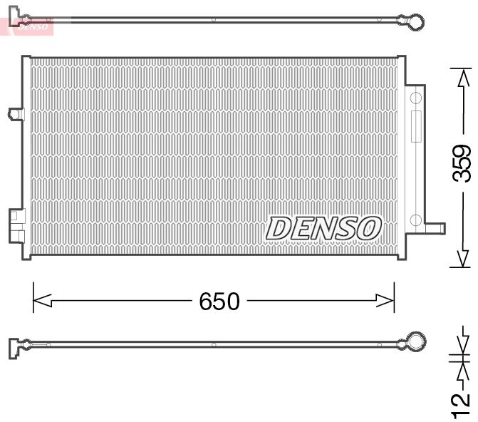 MGA-82463 Klima Radyatoru (Fiat 500x - Jeep Renegade Suv  14-  )