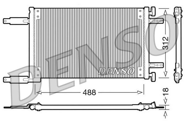 KALE.İ342850 Klima Radyatörü Kondenseri Fiat Doblo 2001-2010 1.9 Dizel Al/Al (119,223)