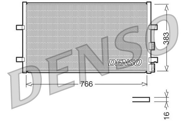 DENSO DCN10009 Klima Radyatörü Ford Transit 06> V347 725x389x16
