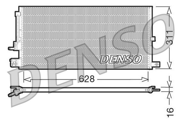 DENSO DCN11007 Klima Radyatoru Jaguar X-Type I X400 03>09