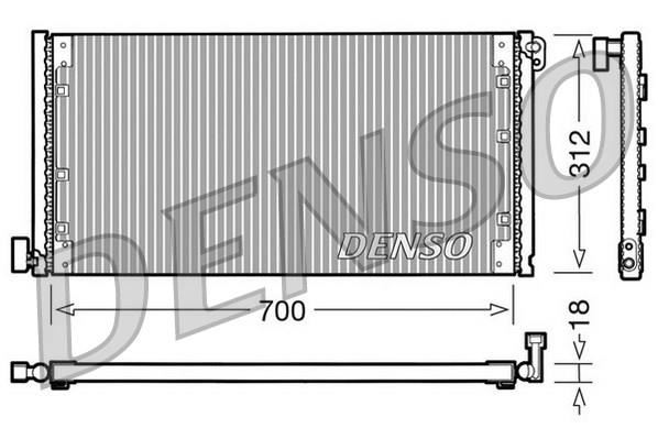 DENSO DCN12001 Condenser. Air Conditioning Iveco Daily Iii 97-06