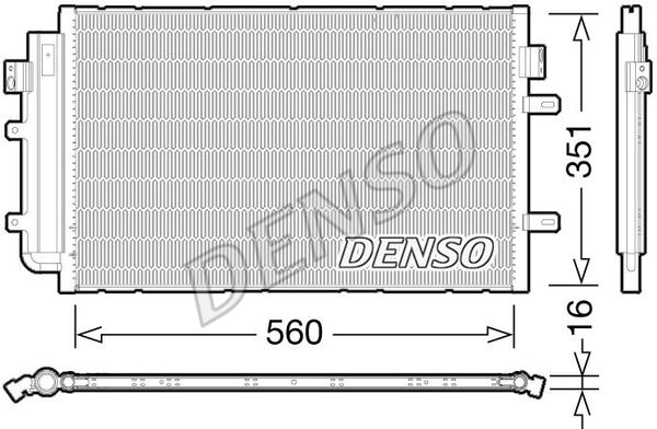 DENSO DCN12005 Klima Radyatörü Iveco Daily Iv 11>14 Daily V 14> Daily Vi 16> 2.3 Jtd F1a 3.0 Jtd F1c