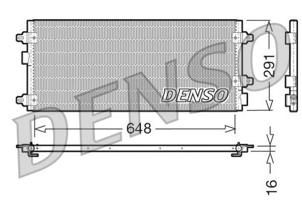 DENSO DCN13003 Condenser. Air Conditioning Lancia Thesis 02-09