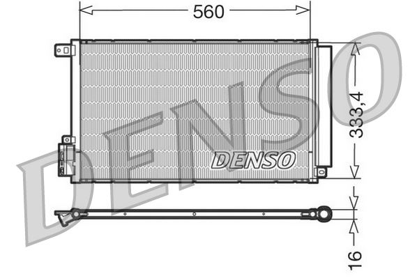DENSO DCN13109 Condenser. Air Conditioning Alfa Romeo Mito 08-