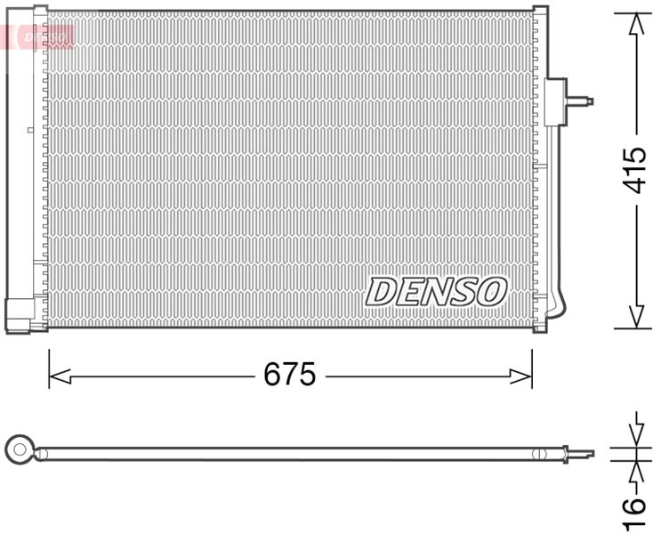 DENSO DCN15001 Condenser. Air Conditioning Chevrolet Volt 11-