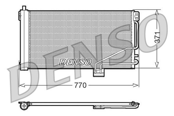 DENSO DCN17014 Klima Radyatoru Mercedes W203 Cl203 S203 C209 A209