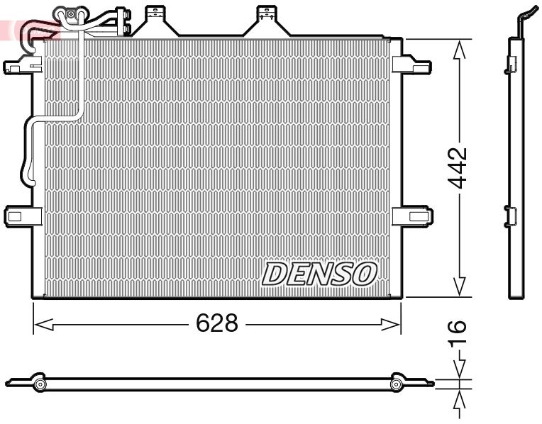 DENSO DCN17018 Klima Radyatoru Mercedes W211 S211 C219