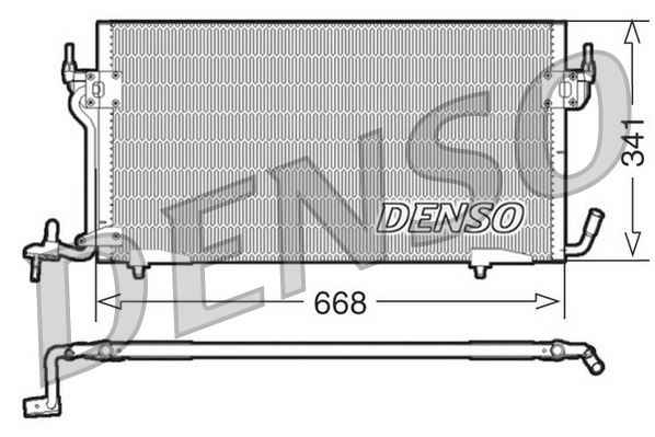 DENSO DCN21011 Klima Radyatörü Kondenseri P306 94>02 Xsara 99>05 1.4 Hdi-1.8d-1.9d-1.9 Td-2.0hdi 97 > Oto.-Mek.