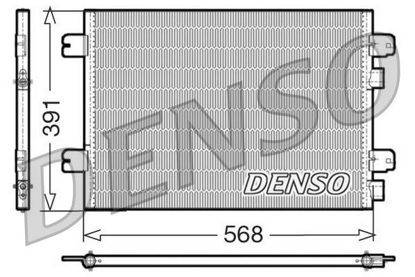 DENSO DCN23011 Klima Radyatörü Kondanser Renault Megane I 96>03 Scenic I 99>03 1.4 1.6 1.9dti 2.0 Dacia Logan 06 > 1.5dci 1.6