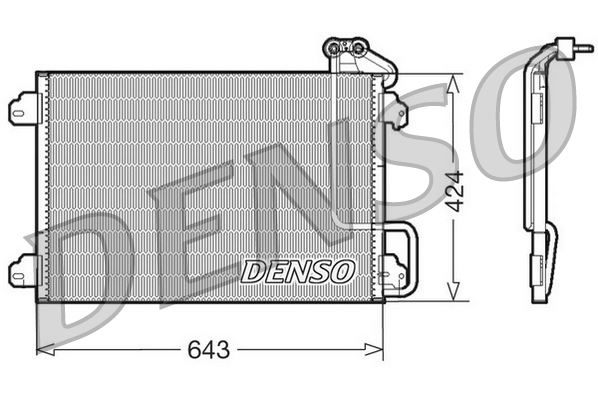 DENSO DCN23013 Klima Kondenseri Scenic I 99-03 1.4 16v-2.0 16v-1.9dci F9q.7.34 538x381x16