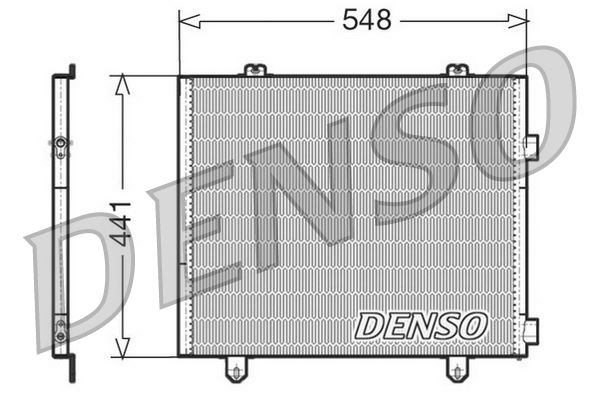 DENSO DCN23025 Condenser. Air Conditioning Renault Trucks Mascott 99-13