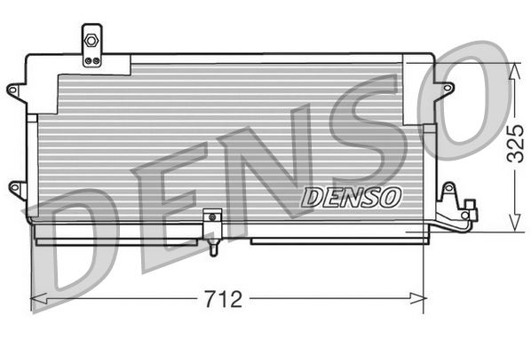 DENSO DCN32004 Condenser. Air Conditioning Vw Passat 3a2. 35i 88-97