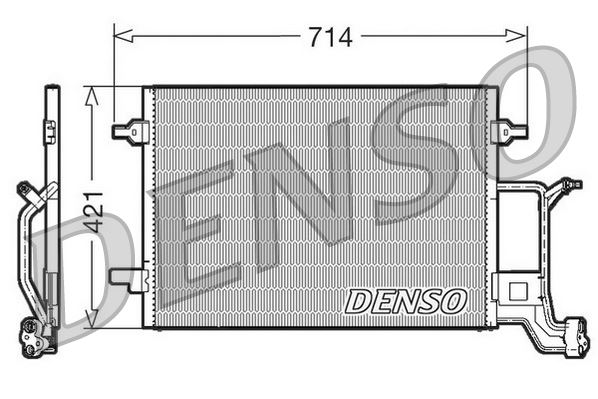 DENSO DCN32019 Condenser. Air Conditioning Audi A4 8d. B5 94-01