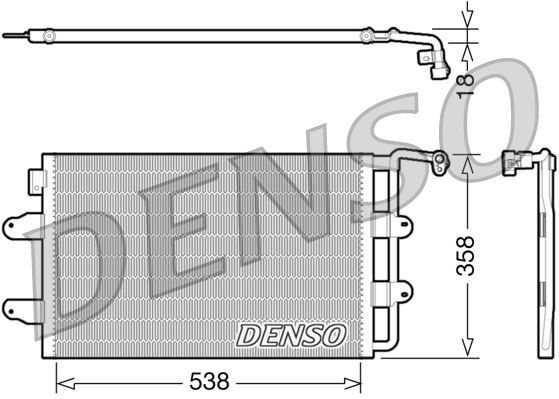 DENSO DCN32026 Condenser. Air Conditioning Vw New Beetle 9c. 1c. 1y 98-10
