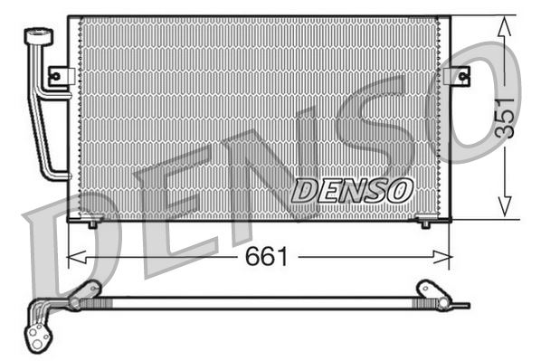 DENSO DCN33008 Condenser. Air Conditioning Mitsubishi Carisma 95-06