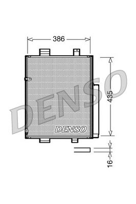 DENSO DCN35001 Condenser. Air Conditioning Daihatsu Materia 06-
