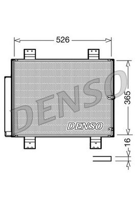 DENSO DCN35002 Klima Radyatörü Kondenser Daihatsu Terios 1.3l K3-Ve J211 06-09 / 1.5l 3sz-Ve J210 06->