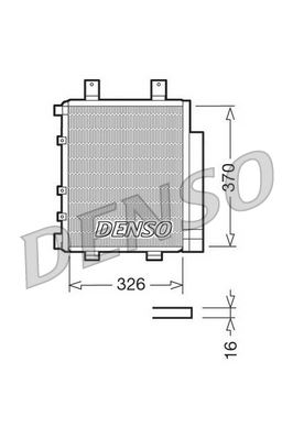 DENSO DCN35003 Condenser. Air Conditioning Daihatsu Cuore Vi 03-