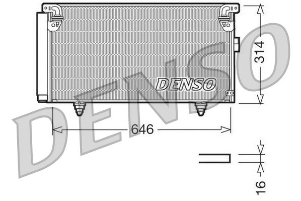 DENSO DCN36001 Condenser. Air Conditioning Subaru Legacy Iii 98-03
