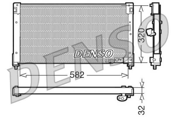 DENSO DCN40001 Condenser. Air Conditioning Honda Accord V 93-98