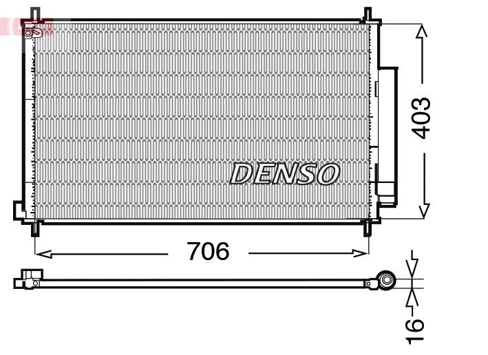 DENSO DCN40013 Condenser. Air Conditioning Honda Cr-V Iv 12-