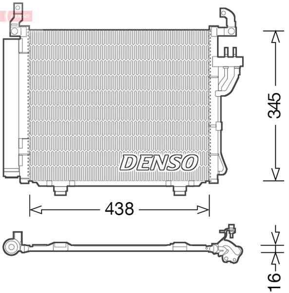DENSO DCN41003 Condenser. Air Conditioning Hyundai İ10 I 07-13