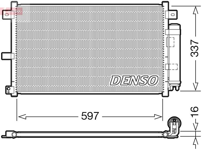 DENSO DCN44001 Condenser. Air Conditioning Mazda Mx-5 Iii Nc 05-14
