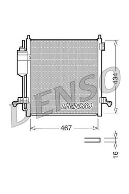 DENSO DCN45001 Condenser. Air Conditioning Mitsubishi L 200 / Triton 05-15