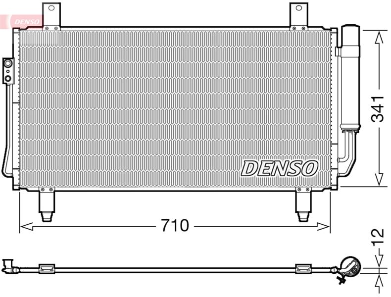 DEN-DCN45006 Klima Radyator Mitsubishi Outlander 12-