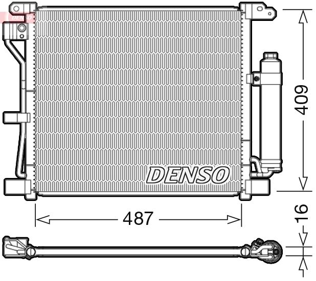 DENSO DCN46019 Klima Radyatörü Kondenser Nissan Juke 1.5l K9k 110hp F15 10-19