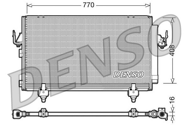 DENSO DCN50031 Condenser. Air Conditioning Toyota Rav 4 Ii 00-05