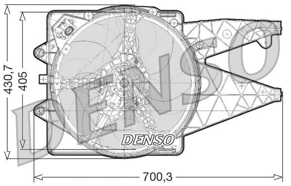 DENSO DER01020 Fan. Radiator Alfa Romeo Mito 08-