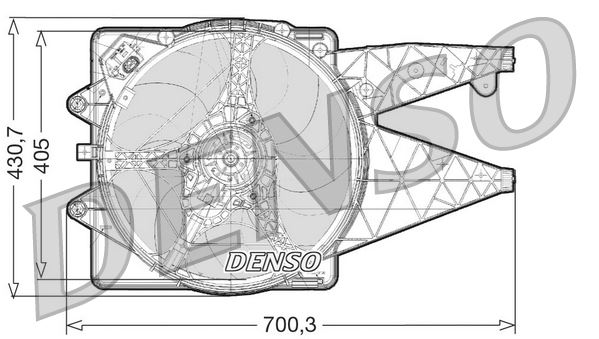 DENSO DER01021 Fan. Radiator Alfa Romeo Mito 08-