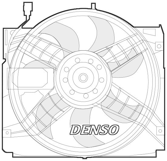 DENSO DER05004 Fan. Radiator Bmw 3 E46 98-06